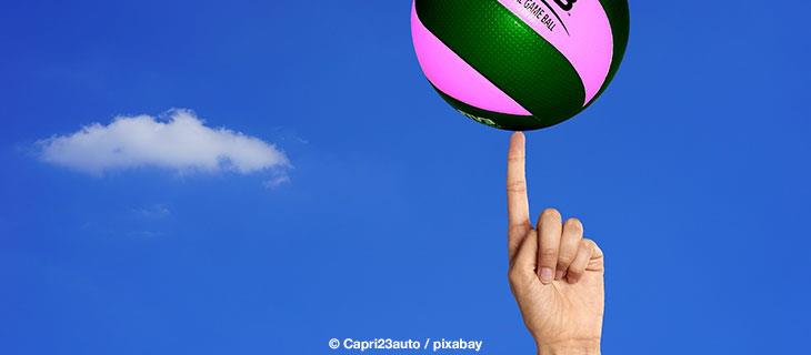 Volleyball im Park