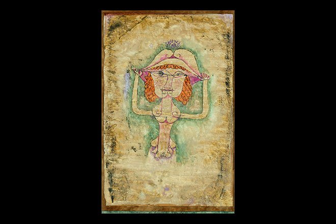 Paul Klee: Die Sängerin L. als Fiordiligi, 1923.