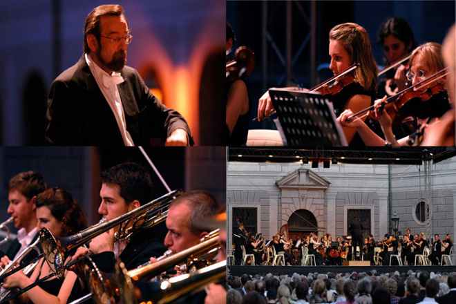 Foto-Collage des Orchester der jungen Münchner Symphoniker 2019