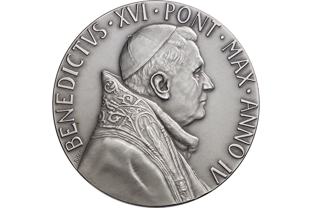 Papst Benedikt XVI., 43,5 mm, 40,o2 g, 1/2971