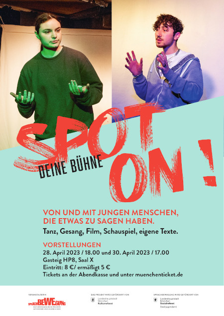 Spot on!, SB_SpotOn_Plakat_Vorstellung_A3_x1a