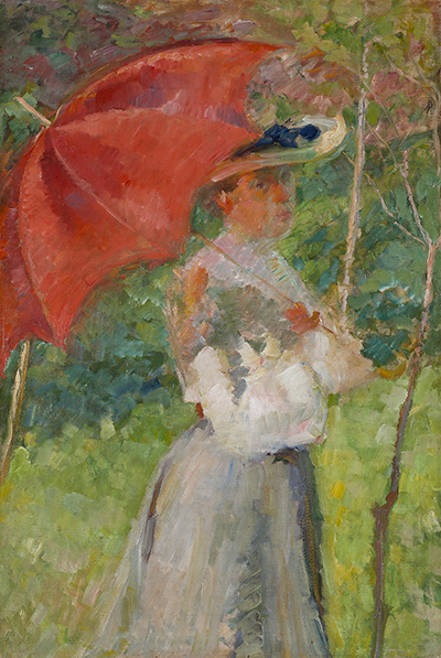 Impressionismus Dachau, ?????????????????????, TT_11_25_Dachauer_Galerien_MSternen_Sonnenschirm_1904_LP_400